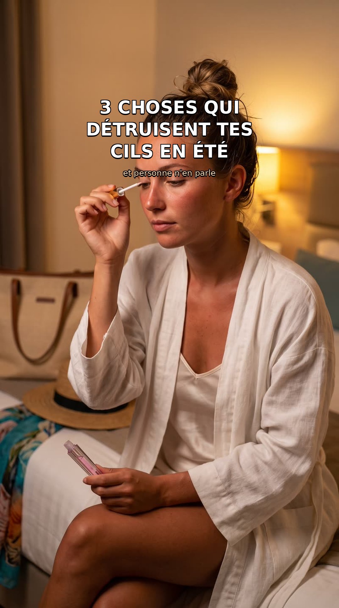Rotina noturna Roselash en vacances